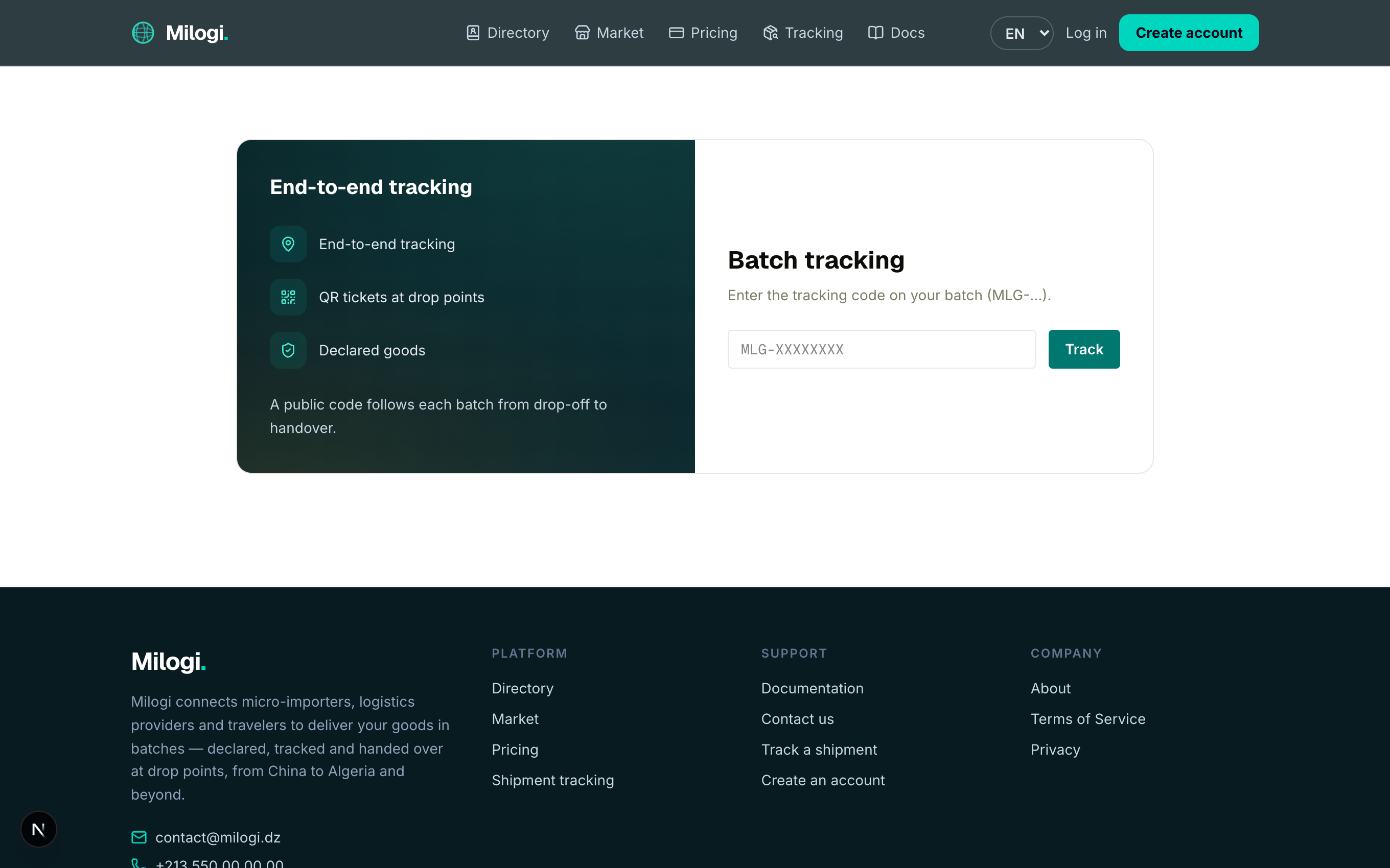 Tracking search